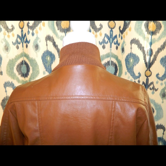 Brown leather jacket - Picture 4 of 4